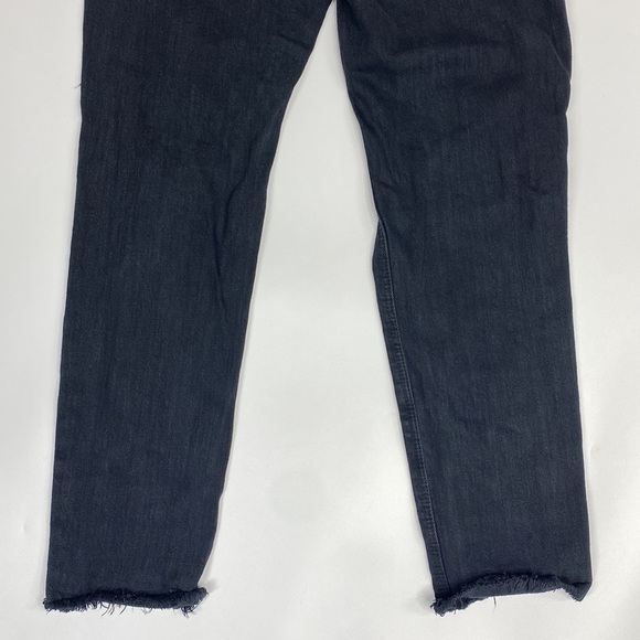 American Eagle Black Tomgirl Button Fly Jeans Size 2 Regular - Picture 7 of 13